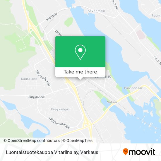 Luontaistuotekauppa Vitariina ay map