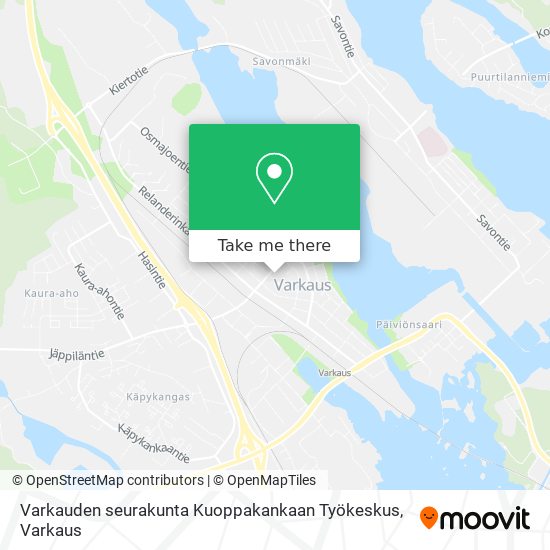 Varkauden seurakunta Kuoppakankaan Työkeskus map