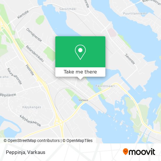 How to get to Peppinja in Varkaus by Bus?