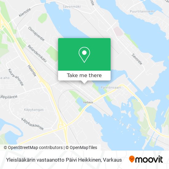 Yleislääkärin vastaanotto Päivi Heikkinen map