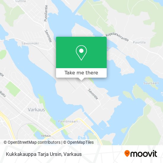 Kukkakauppa Tarja Ursin map