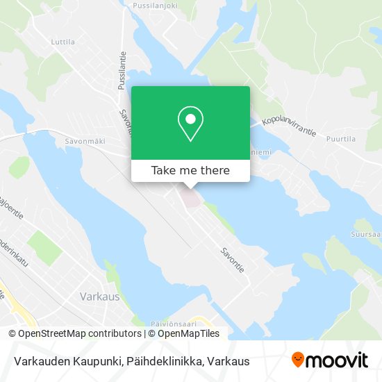 Varkauden Kaupunki, Päihdeklinikka map