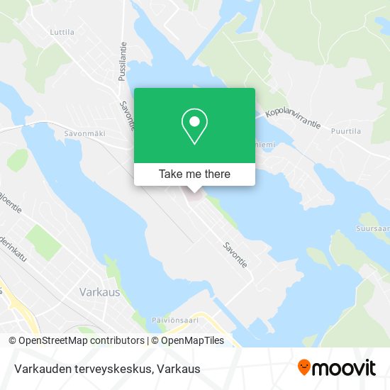 Varkauden terveyskeskus map