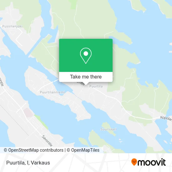 Puurtila, I map