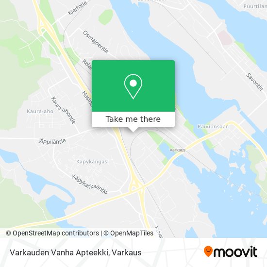 How to get to Varkauden Vanha Apteekki in Varkaus by Bus?