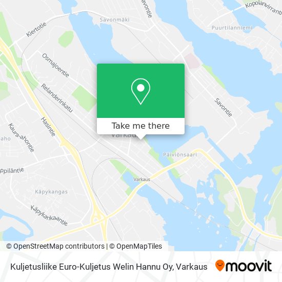 Kuljetusliike Euro-Kuljetus Welin Hannu Oy map