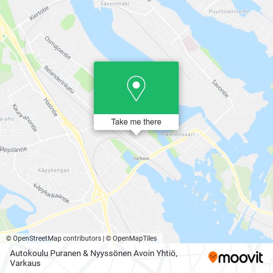 Autokoulu Puranen & Nyyssönen Avoin Yhtiö map