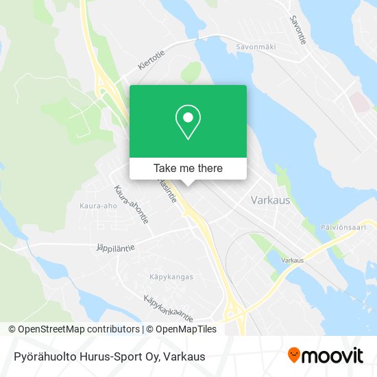 Pyörähuolto Hurus-Sport Oy map