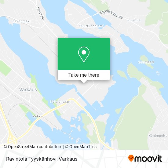 Ravintola Tyyskänhovi map