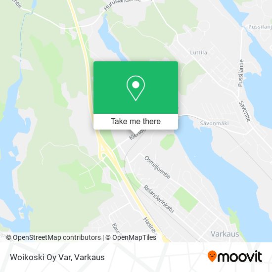 Woikoski Oy Var map