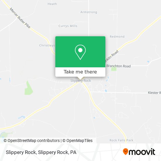 Mapa de Slippery Rock