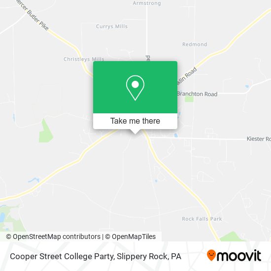 Cooper Street College Party map