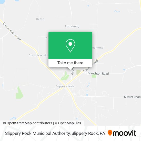 Slippery Rock Municipal Authority map