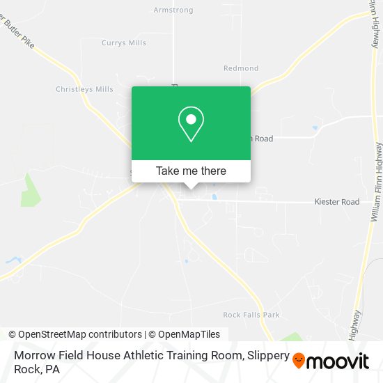 Morrow Field House Athletic Training Room map