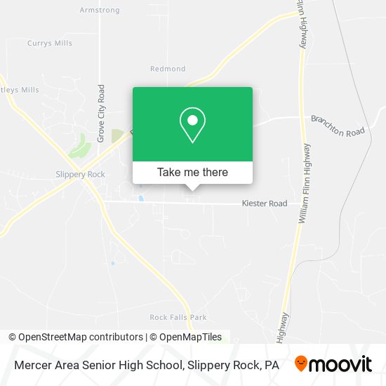 Mercer Area Senior High School map