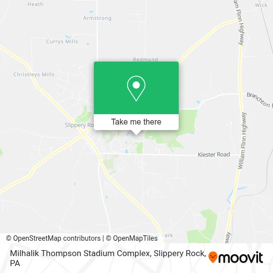 Milhalik Thompson Stadium Complex map