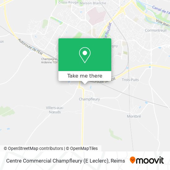 Centre Commercial Champfleury (E Leclerc) map