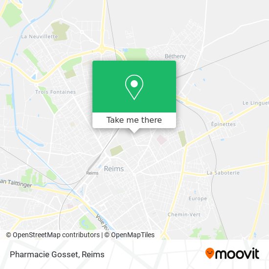 Mapa Pharmacie Gosset