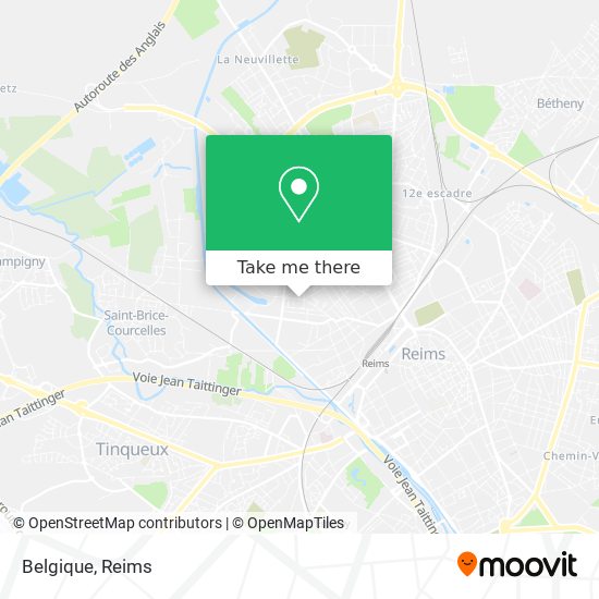 Mapa Belgique