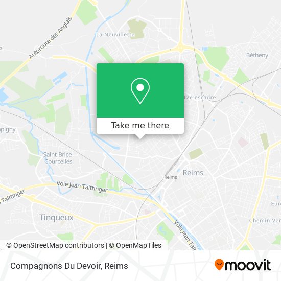 Compagnons Du Devoir map