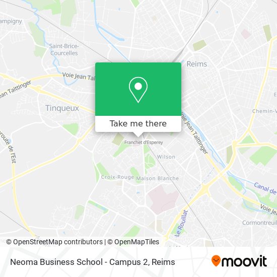 Mapa Neoma Business School - Campus 2