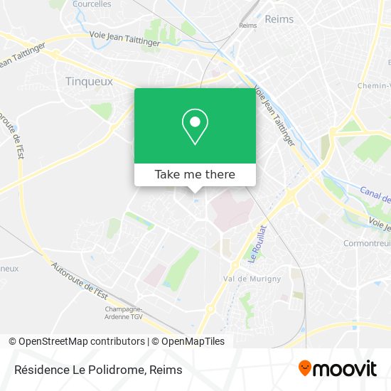 Résidence Le Polidrome map