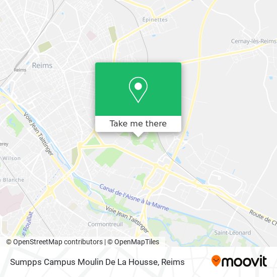 Sumpps Campus Moulin De La Housse map