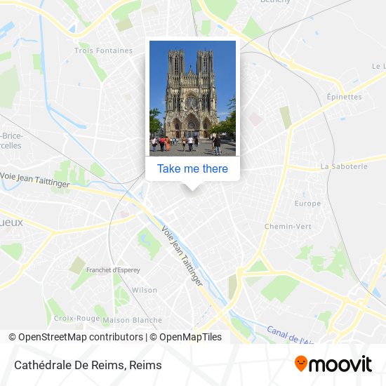 Mapa Cathédrale De Reims