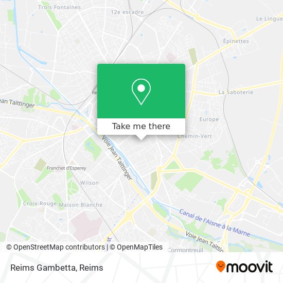 Reims Gambetta map