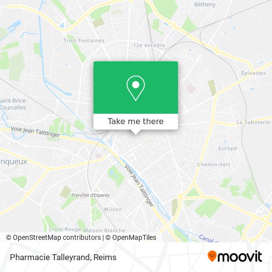 Mapa Pharmacie Talleyrand