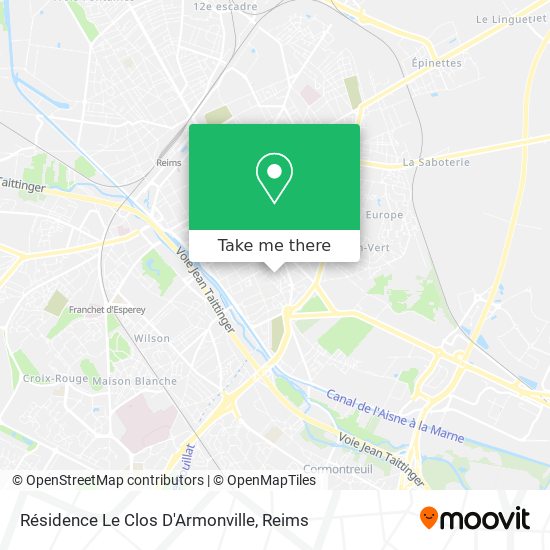 Mapa Résidence Le Clos D'Armonville