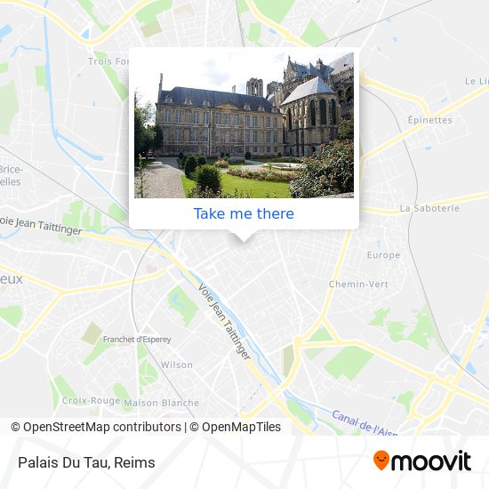 Mapa Palais Du Tau