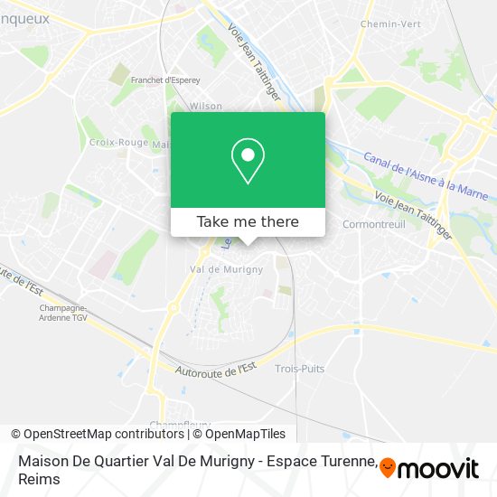 Mapa Maison De Quartier Val De Murigny - Espace Turenne