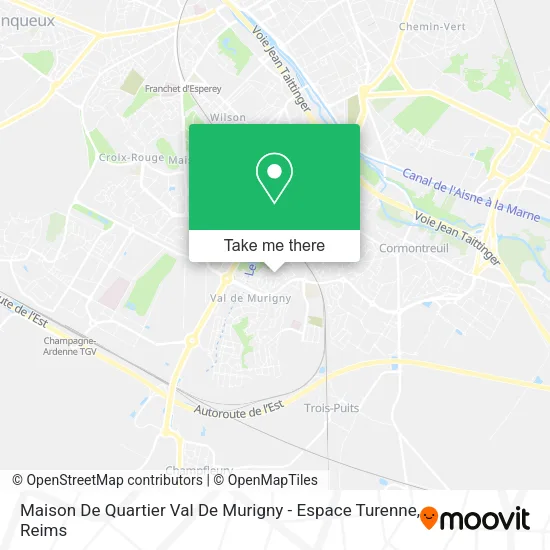 Maison De Quartier Val De Murigny - Espace Turenne map