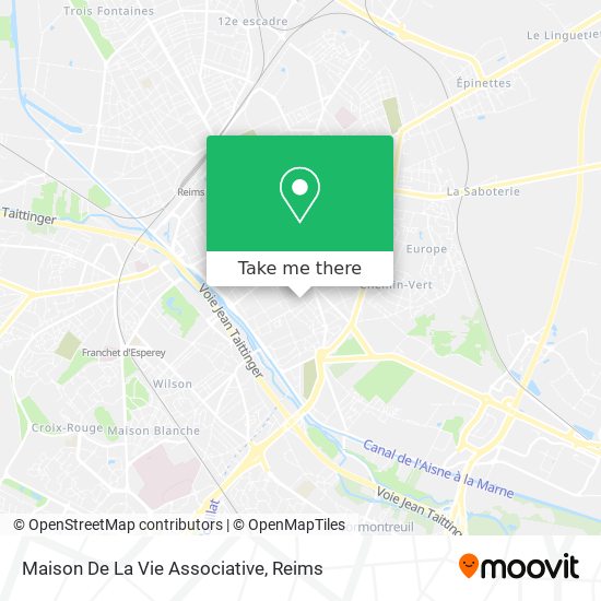 Mapa Maison De La Vie Associative