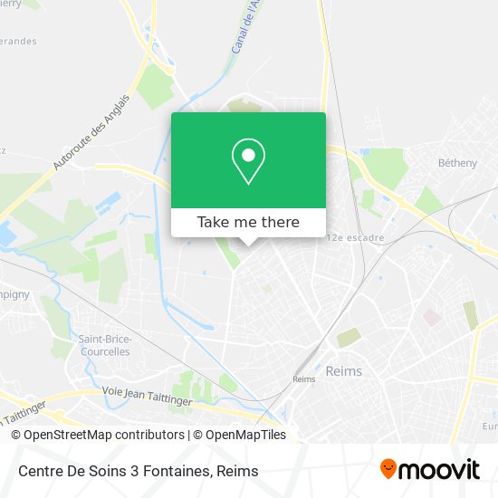 Centre De Soins 3 Fontaines map