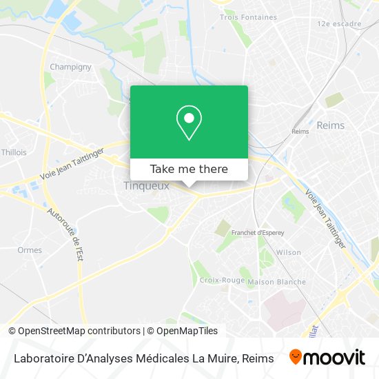 Mapa Laboratoire D’Analyses Médicales La Muire