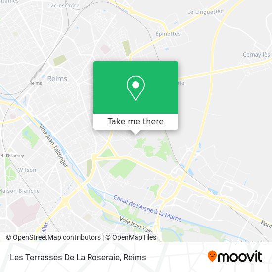 Mapa Les Terrasses De La Roseraie