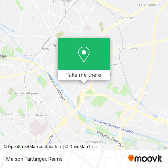 Maison Taittinger map