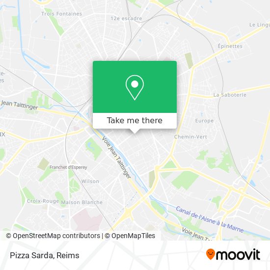 Pizza Sarda map