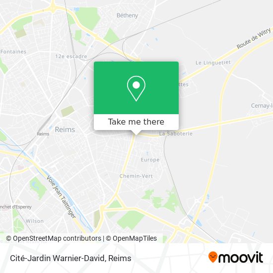 Cité-Jardin Warnier-David map