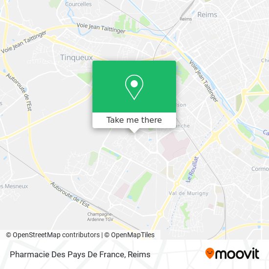 Pharmacie Des Pays De France map