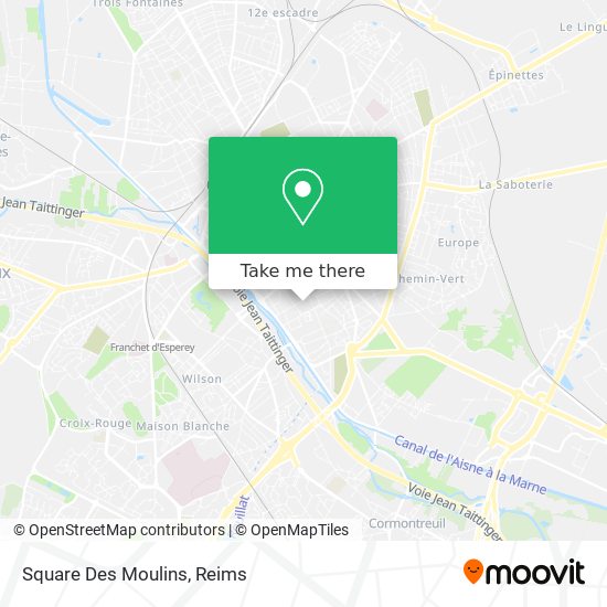 Mapa Square Des Moulins