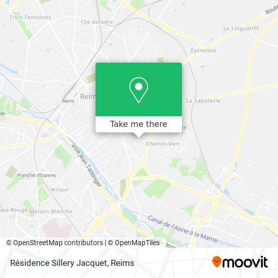 Mapa Résidence Sillery Jacquet