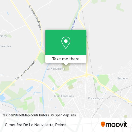 Mapa Cimetière De La Neuvillette