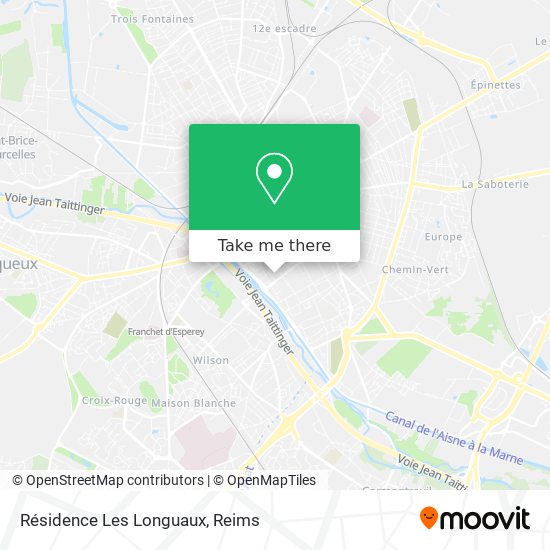 Mapa Résidence Les Longuaux