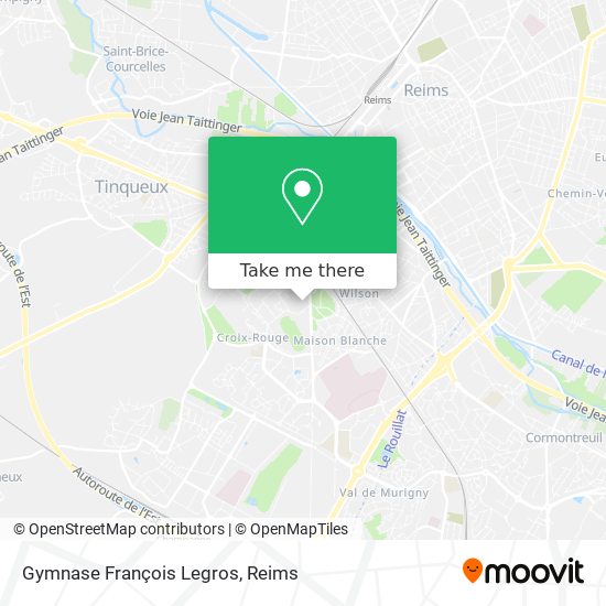 Gymnase François Legros map