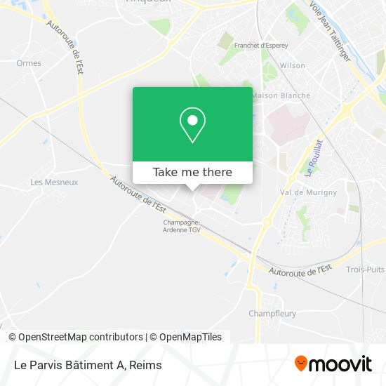 Mapa Le Parvis Bâtiment A