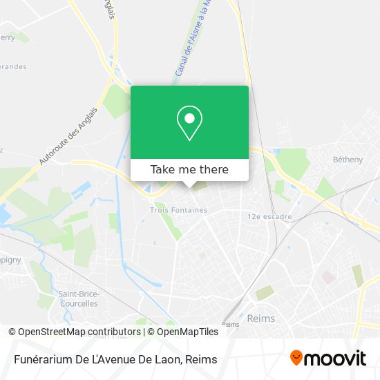Mapa Funérarium De L'Avenue De Laon