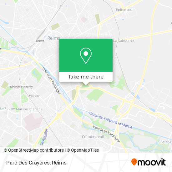 Mapa Parc Des Crayères